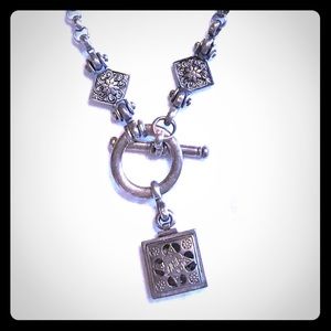 Agil sterling silver necklace from Israel - very heavy silver.